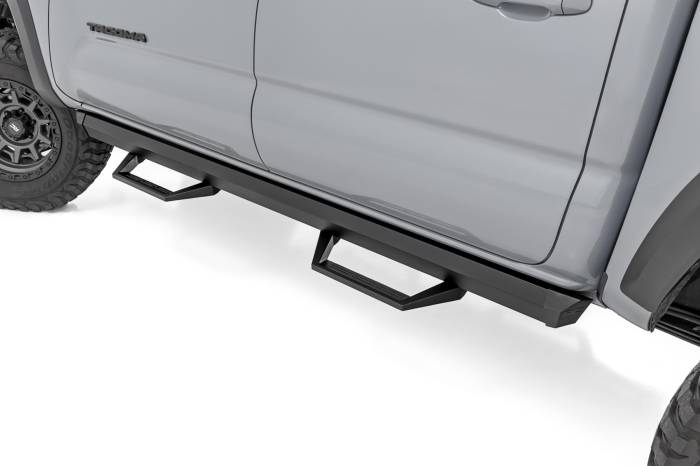 Rough Country - SRL2 Adj Aluminum Step Double Cab Toyota Tacoma 2WD/4WD (2005-2023) Rough Country