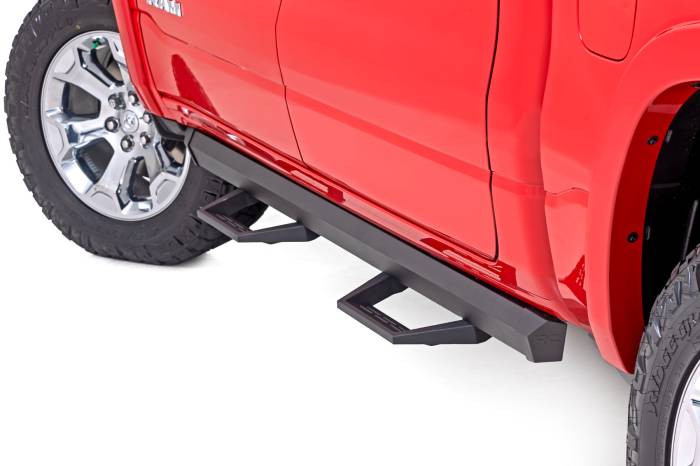 Rough Country - SRL2 Adj Aluminum Step Crew Cab Ram 1500 (19-26)/1500 TRX (21-24) Rough Country