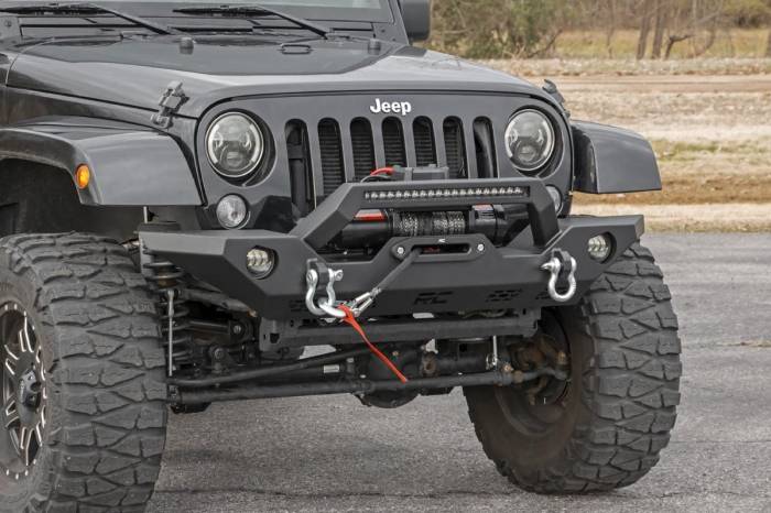 Rough Country - Front Bumper Sport OE Fog Jeep Gladiator JT/Wrangler JK & JL/Wrangler Unlimited Rough Country