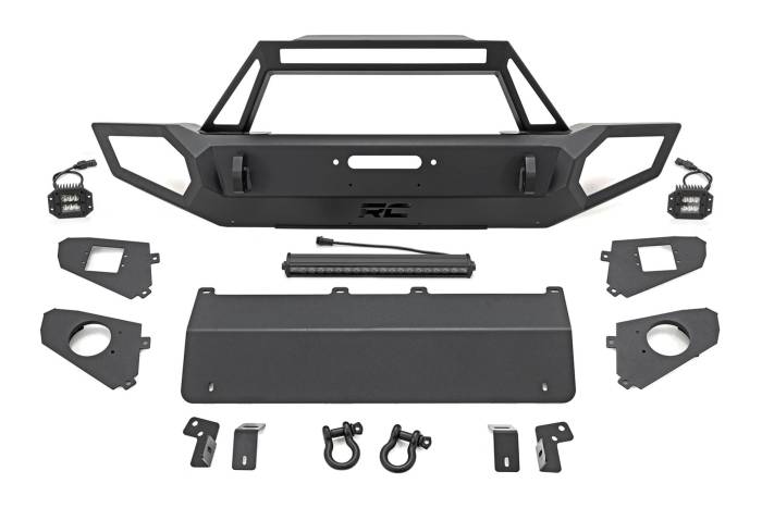 Rough Country - Front Winch Bumper Jeep Gladiator JT/Wrangler JK & JL/Wrangler Unlimited Rough Country