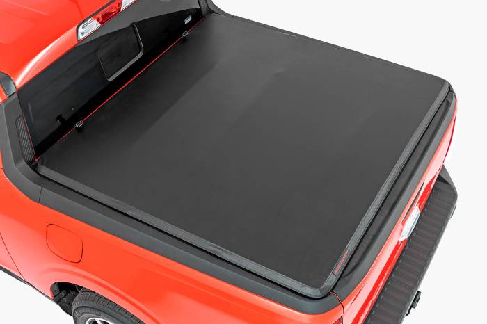 Rough Country - Soft Tri-Fold Bed Cover 4 Foot 6 Inch Bed Ford Maverick 2WD/4WD (2022-2026) Rough Country