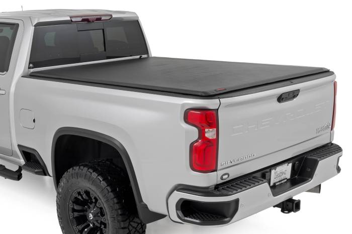 Rough Country - Soft Roll Up Bed Cover 6 Foot 9 Inch Bed Silverado/Sierra 2500HD/3500HD (20-26) Rough Country