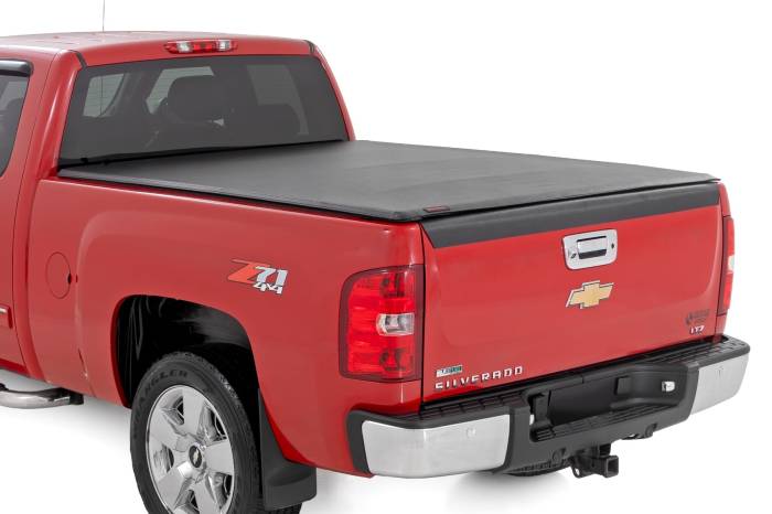 Rough Country - Soft Roll Up Bed Cover 6 Foot 7 Inch Bed Silverado/Sierra 1500/2500HD/3500HD (07-14) Rough Country