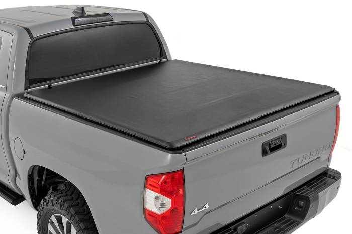 Rough Country - Soft Roll Up Bed Cover 6 Foot 7 Bed Toyota Tundra 2WD/4WD (2007-2021) Rough Country