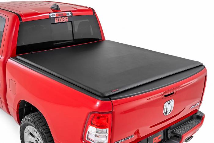 Rough Country - Soft Roll Up Bed Cover 6 Foot 4 Inch Bed No Rambox Ram 1500/2500/3500 (10-25 & Classic) Rough Country