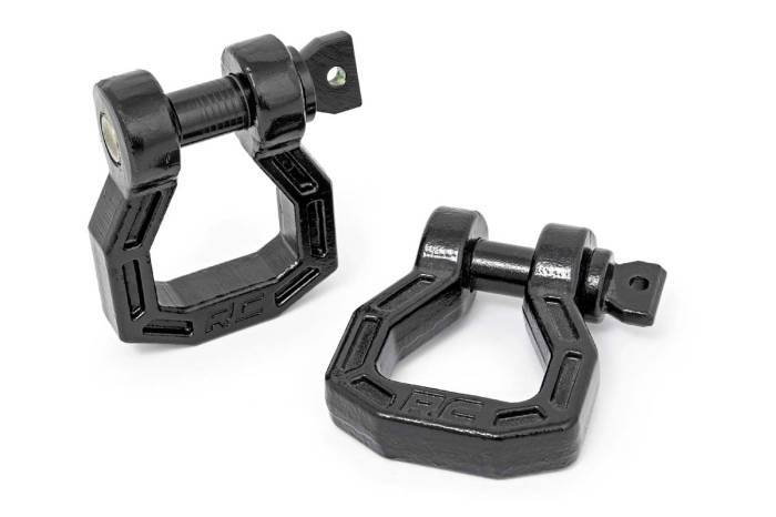 Rough Country - D-Ring Forged Pair Black Rough Country