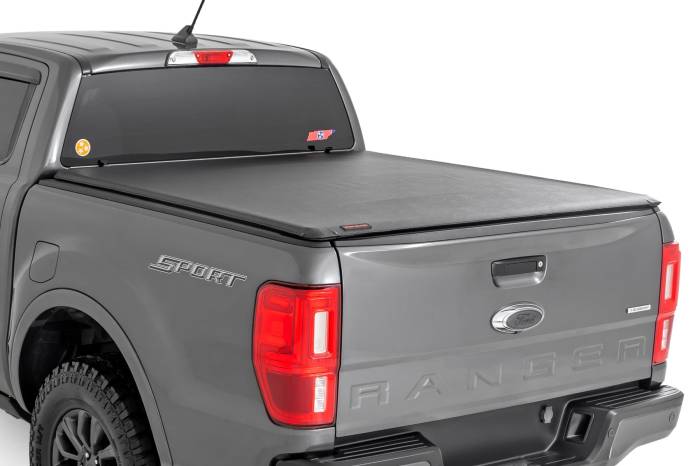Rough Country - Soft Roll Up Bed Cover 5 Foot Bed Ford Ranger 2WD/4WD (2019-2023) Rough Country