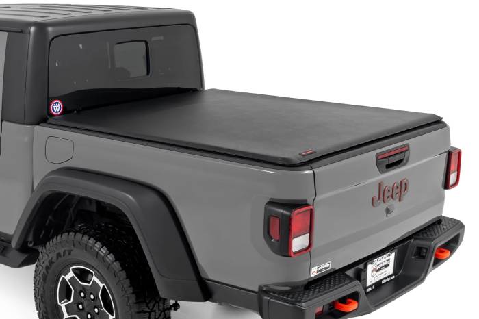 Rough Country - Soft Roll Up Bed Cover 5 Bed Jeep Gladiator JT 4WD (2020-2025) Rough Country