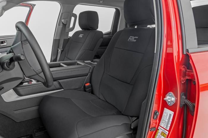 Rough Country - Seat Covers No Rear Cup Holder Toyota Tundra 2WD/4WD (2022-2026) Rough Country