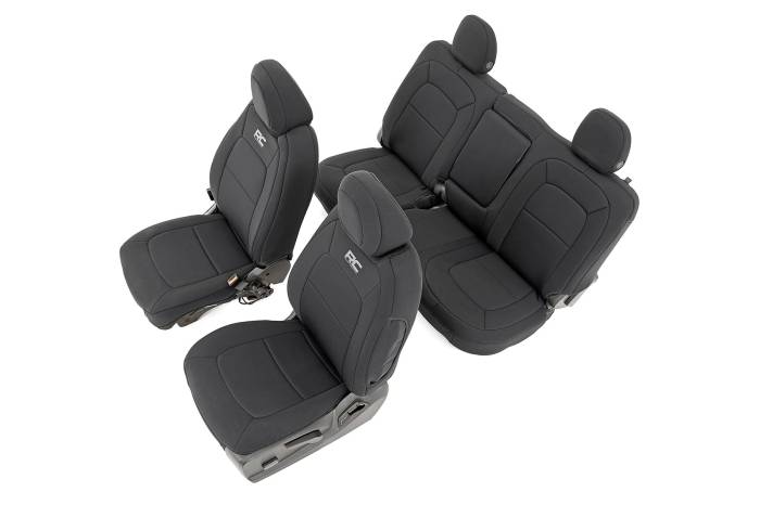 Rough Country - Seat Covers Front Bucket Rear Bench Chevy/GMC Canyon/Colorado (15-22) Rough Country