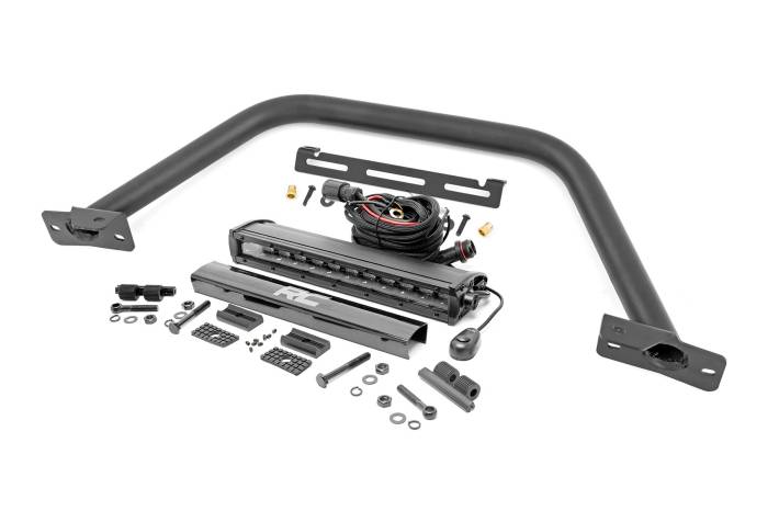 Rough Country - Safari Bar 12 Inch LED Light Bar Black Single Row OE Modular Steel Ford Bronco (21-25) Rough Country
