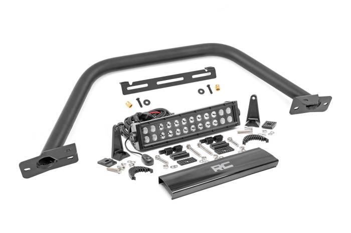 Rough Country - Safari Bar 12 Inch LED Light Bar Black Dual Row OE Modular Steel Ford Bronco (21-25) Rough Country