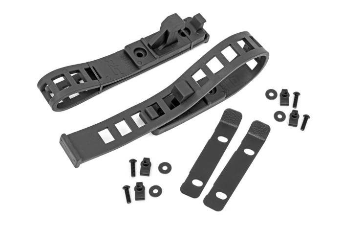 Rough Country - Rubber Molle Panel Clamp Kit Universal 1/2 Inch 4 1/2 Inch 2-Clamps Rough Country
