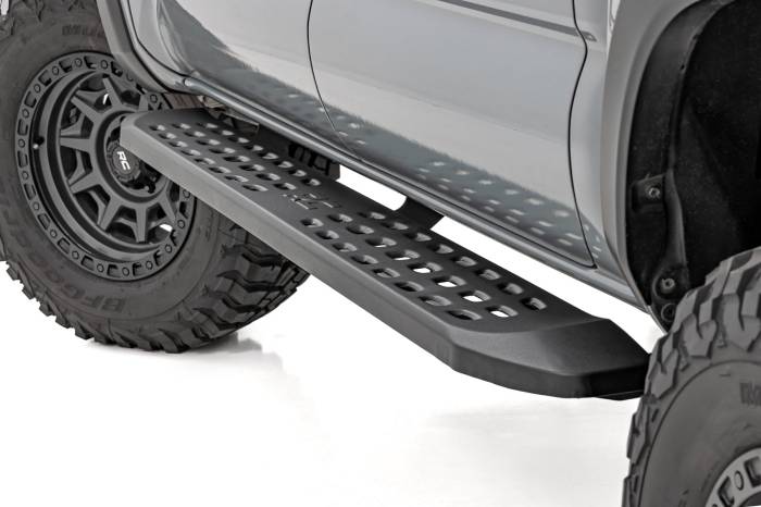 Rough Country - RPT2 Running Board Double Cab Black Toyota Tacoma 2WD/4WD (2016-2023) Rough Country