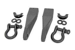 Rough Country - Tow Hook Brackets D-Ring Combo GMC Sierra 2500 HD 2WD/4WD (2020-2026) Rough Country - Image 1