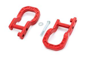 Rough Country - Tow Hooks Forged Red Chevy Silverado 1500 2WD/4WD (2014-2018 & Classic) Rough Country - Image 2