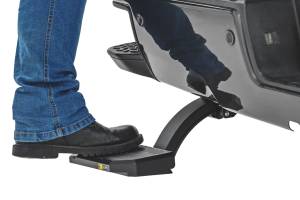 Rough Country - Retractable Bed Step Manual Pull Silverado/Sierra 2500HD/3500HD (15-19) Rough Country - Image 1