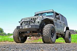 Rough Country - LED Light Kit Windshield Mount 50 Inch Black Dual Row Jeep Wrangler JK (07-18) Rough Country - Image 4