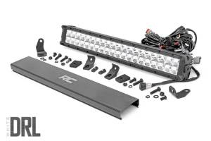 20 Inch Chrome Series LED Light Bar Dual Row Cool White DRL Rough Country