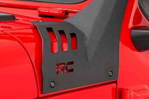 Rough Country - LED Light Kit Windshield Mount 50 Inch Black Dual Row Jeep Gladiator JT/Wrangler JL (18-26) Rough Country - Image 3
