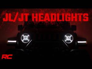 Rough Country - Jeep 9-Inch LED Projection Headlights 18-20 Wrangler JL/JLU, 20-Present Gladiator JT Rough Country - Image 2