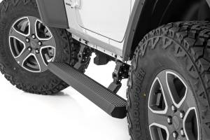 Power Running Boards Dual Electric Motor 2 Door Jeep Wrangler JL (18-26) Rough Country
