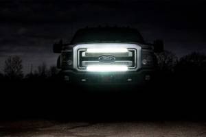 Rough Country - LED Light Kit Grill Mount 30 Inch Black Single Row Ford F-250/F-350 Super Duty (11-16) Rough Country - Image 4