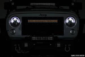 Rough Country - 20 Inch Black Series LED Light Bar Dual Row Amber DRL Rough Country - Image 3