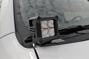 Rough Country - LED Light Kit Ditch Mount 2 Inch Black Spot Pair Toyota 4Runner (10-24) Rough Country - Image 2