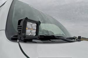 Rough Country - LED Light Kit Ditch Mount 2 Inch Black Spot Pair Toyota 4Runner (10-24) Rough Country - Image 3