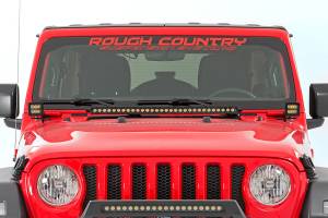 Rough Country - LED Light Kit Hinge Mount 2 Inch Black Pair White DRL Jeep Gladiator JT/Wrangler JL (18-26) Rough Country - Image 5