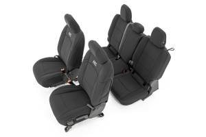 Seat Covers Front and RR No Cup Holder Jeep Gladiator JT 4WD (2020-2025) Rough Country