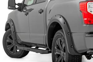 Pocket Fender Flares K23 Brilliant Silver Nissan Titan 2WD/4WD (17-24) Rough Country