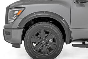 Rough Country - Pocket Fender Flares K23 Brilliant Silver Nissan Titan 2WD/4WD (17-24) Rough Country - Image 3