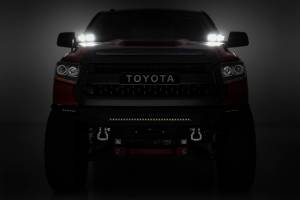 Rough Country - LED Light Kit Ditch Mount Dual 2 Inch Black Pairs Spot Toyota Tundra (14-21) Rough Country - Image 5