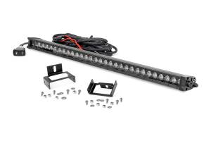 LED Light Kit Grill 30 Inch Black Single Row White DRL Ford F-250/F-350 Super Duty (11-16) Rough Country