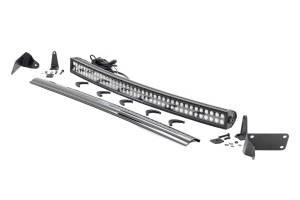 LED Light Kit Bumper Mount 40 Inch Black Dual Row Ram 2500/3500 4WD (11-18) Rough Country