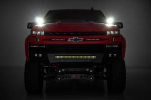 Rough Country - LED Light Kit Ditch Mount 2 Inch Black Pair Amber DRL Chevy Silverado 1500 (19-26) Rough Country - Image 6