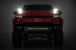 Rough Country - LED Light Kit Ditch Mount 2 Inch Black Pair White DRL Chevy Silverado 1500 (19-26) Rough Country - Image 6