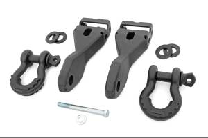 Tow Hook Brackets D-Ring Combo Chevy Silverado 1500 2WD/4WD (2014-2018 & Classic) Rough Country