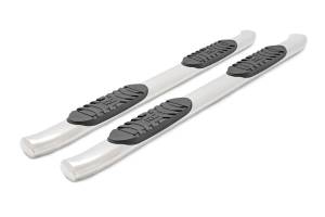 Rough Country - Oval Nerf Steps Stainless Crew Cab DEF Tank Silverado/Sierra 1500/2500HD/3500HD (07-19 & Classic) Rough Country - Image 4