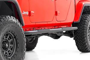 Rough Country - Oval Nerf Steps Black Jeep Gladiator JT 4WD (2020-2025) Rough Country - Image 2
