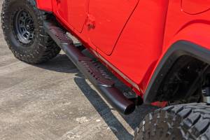 Rough Country - Oval Nerf Steps Black Jeep Gladiator JT 4WD (2020-2025) Rough Country - Image 6