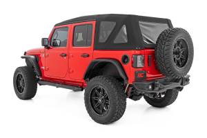 Rough Country - Oval Nerf Steps 4 Door Black Jeep Wrangler Unlimited 4WD (2018-2026) Rough Country - Image 3