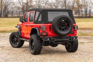 Rough Country - Oval Nerf Steps 4 Door Black Jeep Wrangler Unlimited 4WD (2018-2026) Rough Country - Image 4