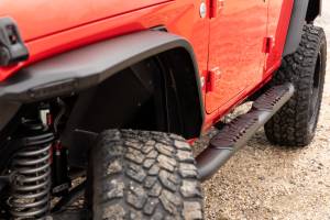 Rough Country - Oval Nerf Steps 4 Door Black Jeep Wrangler Unlimited 4WD (2018-2026) Rough Country - Image 5