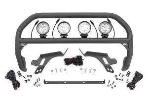Nudge Bar w/ Tow Hooks 4 Inch Round Led (x4) Ford Bronco Sport (21-24) Rough Country