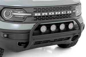 Rough Country - Nudge Bar w/ Tow Hooks 20 Inch Black Single Row LED Ford Bronco Sport (21-24) Rough Country - Image 2