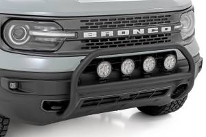 Rough Country - Nudge Bar w/ Tow Hooks 20 Inch Black DRL Single Row LED Ford Bronco Sport (21-24) Rough Country - Image 2