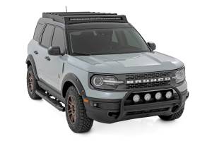 Rough Country - Nudge Bar w/ Tow Hooks 20 Inch Black DRL Single Row LED Ford Bronco Sport (21-24) Rough Country - Image 3